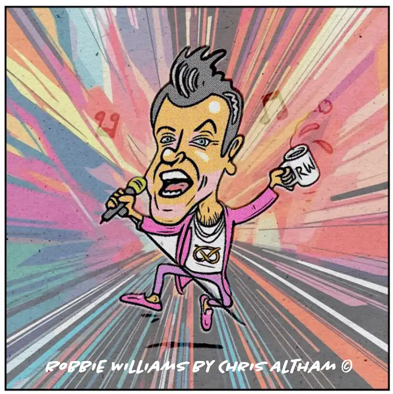 Robbie Williams Cartoon Caricature Robbie Williams Cartoon Caricature