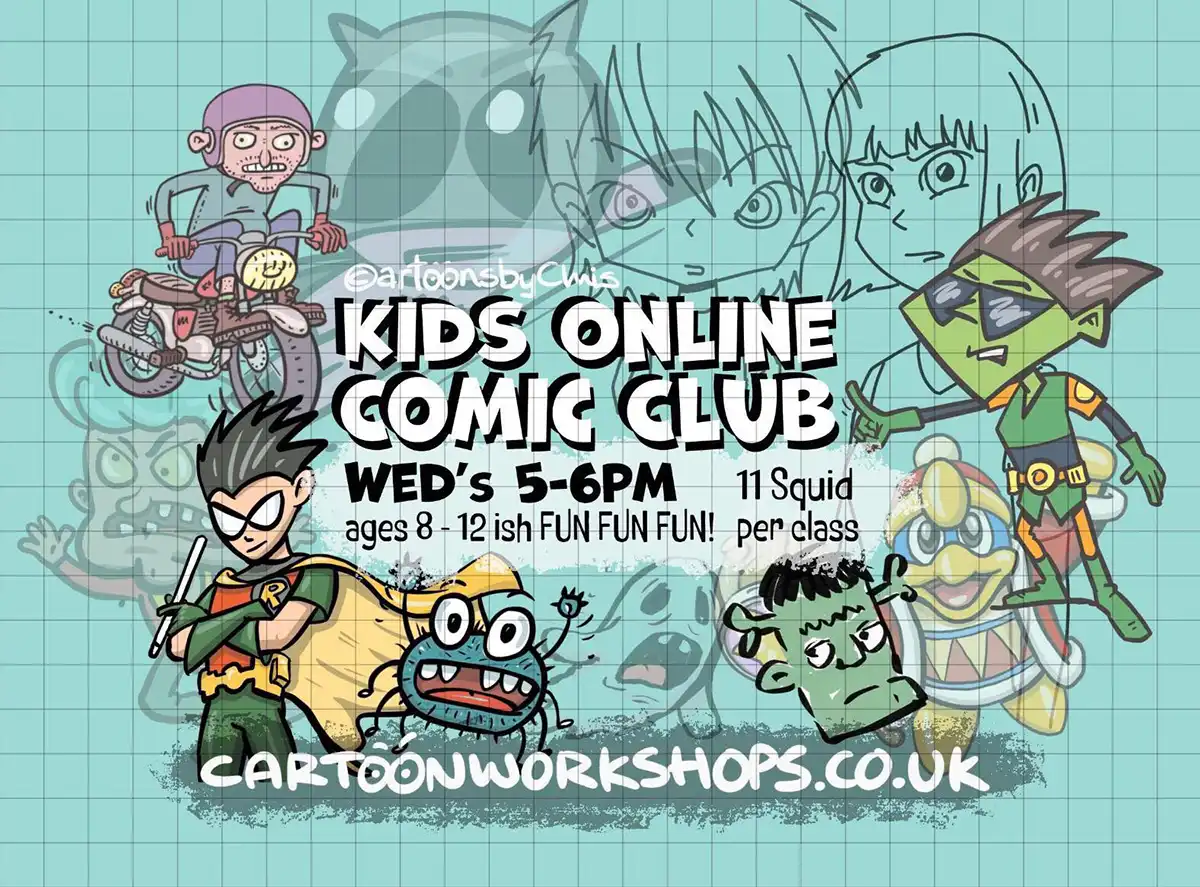 Online Cartoon Comic Club for Kids