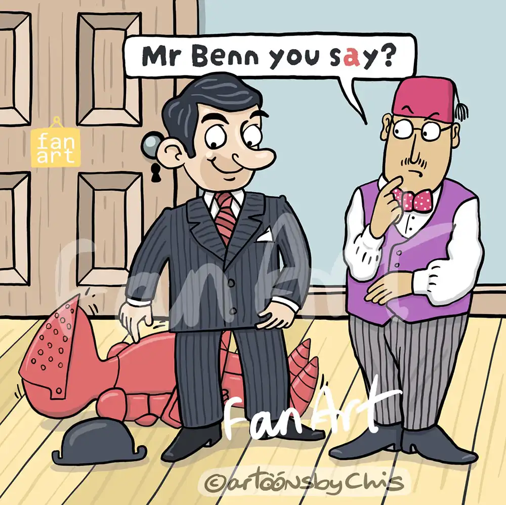 Mr Bean Mr Benn Fan Art Cost of living 3D digital cartoon