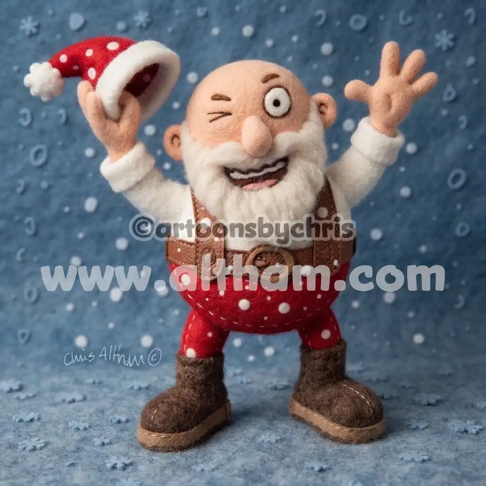 Santa Fluffy Cartoon OASIS Cartoon